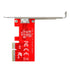 NFHK PCI-E 3.0 Express 4.0 x4 to Oculink External SFF-8612 Host Adapter for PCIe SSD with Bracket