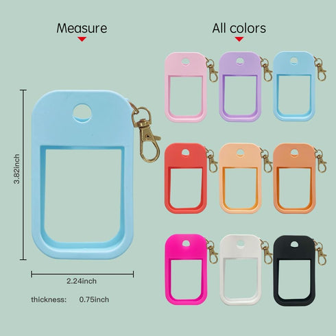 Generic 1FL. OZ. Silicone Hand Sanitizer Spray Case for Touchland Protective Case with Keychain for Power Mist, Travel
