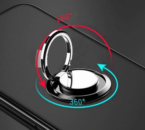Cell Phone Ring Stand, 360 Rotating Adjustable Mount for Video Calls and Watching - Blue
