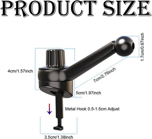 2 Pack Car Phone Holder Mount for Dashboard, 360 Rotating, 17mm Ball Joint Stand Replacement for Garmin Nuvi GPS