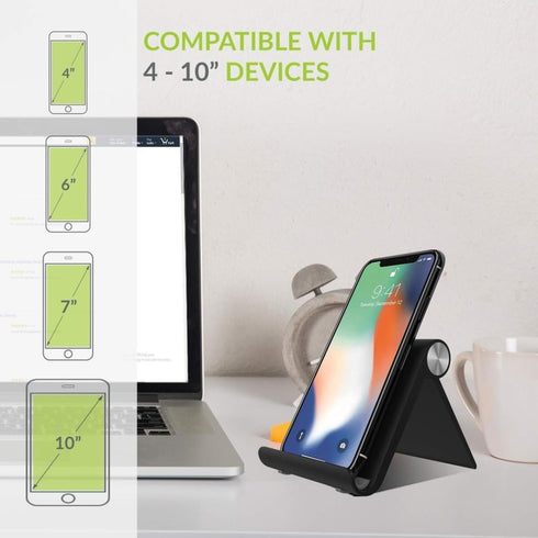 Generic 3 4" -10" Pyramid Mobile Phone Holder - Inclined Angle Desktop Stand, Dock Cradle Suitable for All Mobiles
