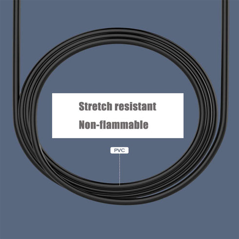 FitTurn 5V DC Power Cord USB to DC 3.5mm x 1.35mm Barrel Jack Adapter Connector Charging Cable (Black)