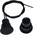 DSYBJR 5 Sets 3/4" Flush Mounted Door Magnetic Contacts Alarm Switch Sensor NC Type (Black)
