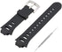 Watch Bands for Suunto Observer Tt St Sr G6 X6HRM, Classic Soft Rubber Replacement Wrist Strap (Black)