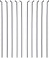 1.2mm L120mm (Pack 10) Hobbypark x Steel Z Style Pull/Push Rods Parts for RC Airplane Plane Boat Replacement