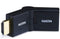 Monoprice HDMI Port Saver Adapter - Male to Female, Swiveling, Gold Plated, 3 Inches, Up to 90 Degrees Adjustment, Black