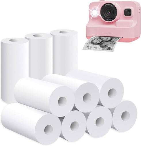 Dylanto 10 Rolls Printing Camera Refill Thermal Paper, BPA Free