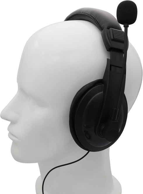 Overhead Headsets Headphones with VOX-PTT Boom Mic, Compatible with Kenwood Puxing Quansheng Wouxun HYT Nexedge Two Way