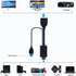 HDMI to DP Cable Converter Adapter, USB Power 4K for PC Laptop HDMI Male to DP Female Adapter