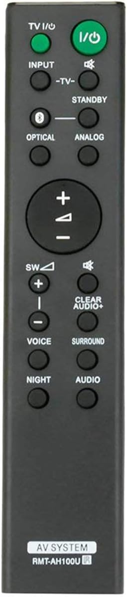 ALLIMITY RMT-AH100U Remote Control Replacement for Sony HT-CT180 SA-CT180 SoundBar System