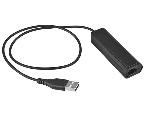 RJ9 Plug to USB Headset Adapter for Plantronics, Jabra, Sennheiser Wireless DECT Headsets with PC, Laptop, Mac