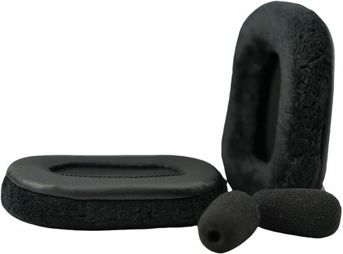 B450 XT Earpads Replacement Ear Cushions, Earcups Cover for VXI Blue Parrott B450-XT Bluetooth Headset, Velvet Black