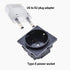 ALINNA 3 Pack 250V GRLRCR Europe Travel Plug Adapter, US to EU Plug Adapters Type C, Power Converter for US America