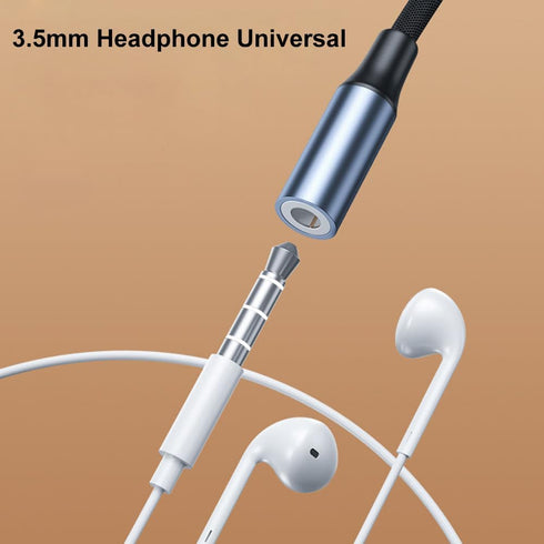 USB C to 3.5mm Headphone Jack Adapter (2 Pack), USB Type C to Aux Audio Dongle Earphone Adaptor Compatible with Samsung Galaxy S22 S21 S20 Note 20 A73 A53, Xiaomi, Huawei, Pixel and More