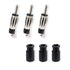 3PCS DIN Plug Crimp Connector Straight Adapter FM/AM Car Radio Antenna Connection for Cable RG58 RG174
