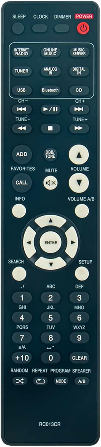 ECONTROLLY RC013CR Replacement Remote Control Compatible for Marantz Car Receiver M-CR611 M-CR611U Network