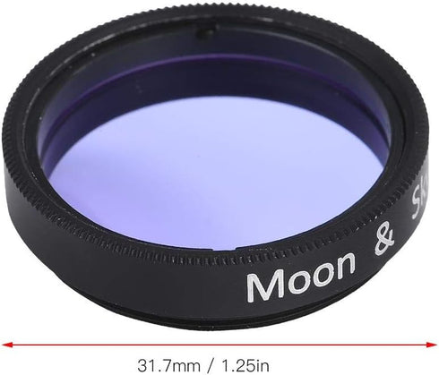 1.25 inch Moon Filter - Aluminum Alloy Sky Glow & Moon Filter Optical Glass for Telescope Eyepiece