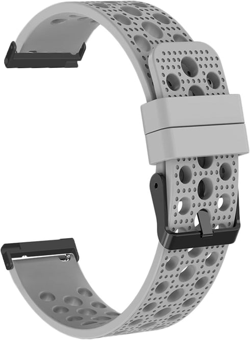 Compatible Silicone Replacement Bands for Ticwatch Pro 5 Smartwatch, Sport Strap with Metal Buckle