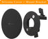 TV Cord Hider for Wall Mount TV, in Wall Cable Hider with 1.1 inch Silicone Pass Through for Low Profile Wire and Wall Rated Power Cable, Built in Mounting Bracket, Black, Pack of 2