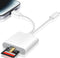 Luonanava SD Card Reader for iPhone, iPad, USB C & Lightning Dual Connector