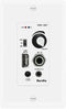 Herdio in Wall Audio Control Amplifier Receiver 2 Channel Wall Plate with USB, 100Watt Max for Sound Systems