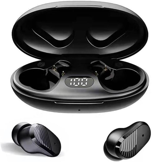 True Wireless Invisible Earbuds, Sleep Headphones with Microphone, USB-C Charge, IPX5 Waterproof, Touch Control
