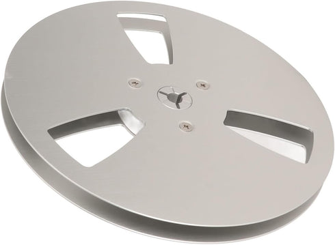 FOLOSAFENAR 1/4 Inch 7 Inch 3 Hub Empty Reel to Reel Take-up Reel - Universal Holes Aluminum Alloy Opening Part, Low