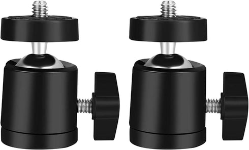 Generic Mini Ball Head, 1/4" Swivel Mini Ball Head Screw Tripod Mount for