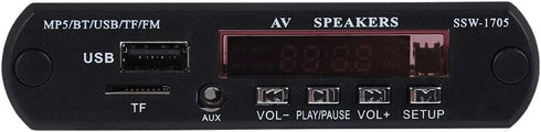 Zopsc MP5 Player Bluetooth SSD Stereowith LED/FM Radio/Remote Control, Support TF Card, AUX
