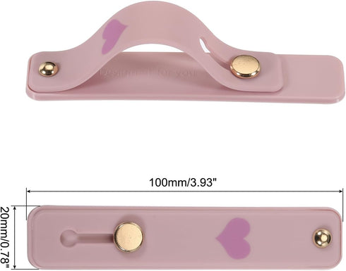 MECCANIXITY 2 Pcs Phone Loop Finger Holder Silicone Phone Strap Grip Holder Cell Phone Grip Stand for Most Smartphones