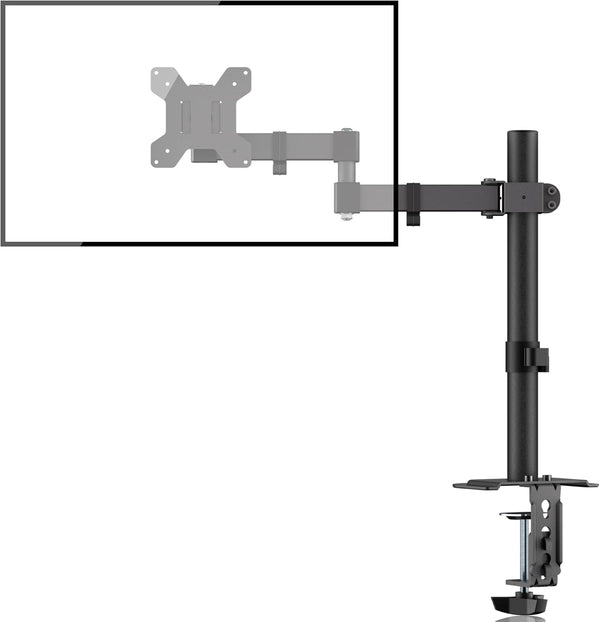 Bracwiser Monitor Mount Single Fully Adjustable Arm Fits One Screen 13-32 inch 22lbs