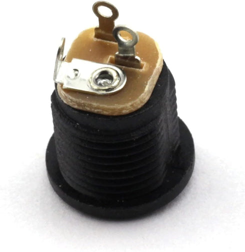 10 Pack 5.5mm x 2.1mm 3 Pin Female DC Power Jack Panel Mount Screw Nut Kit DC Socket Electrical Plug