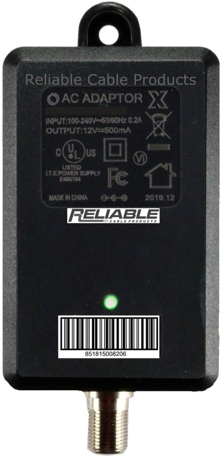 Reliable Cable Power Supply, High Efficiency OEM Replacement Wall Mount Coax Adapter for CATV Drop Amplifiers