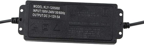 Yetaida 100-240V 3-12V 5A 50-60hz (3V-12V 5A) to Power Supply Adjustable Universal AC/DC Switching Power Adapter