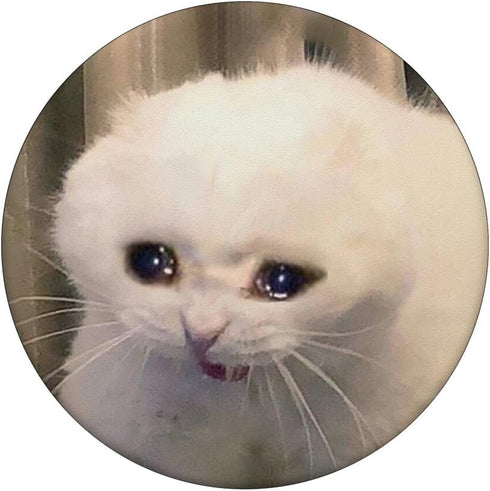 Crying Cat Meme - PopSockets Swappable Grip for Phones & Tablets