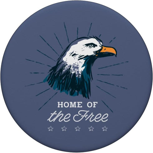 Home of the Free, Vintage Patriotic American Flag PopSockets Swappable PopGrip