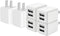 REKNA USB Wall Charger, Dual Port Cube Power Adapter Charger Plug Block Charging