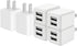 REKNA USB Wall Charger, Dual Port Cube Power Adapter Charger Plug Block Charging