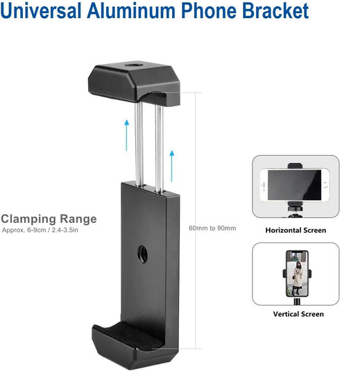 AceTaken 80'' 8 7P 7 6 5 4 4 3 2 1 6 5 4 3 2 1 Osmo-Mobile Floor Tripod-Stand Holder for DJI Osmo Mobile SE /