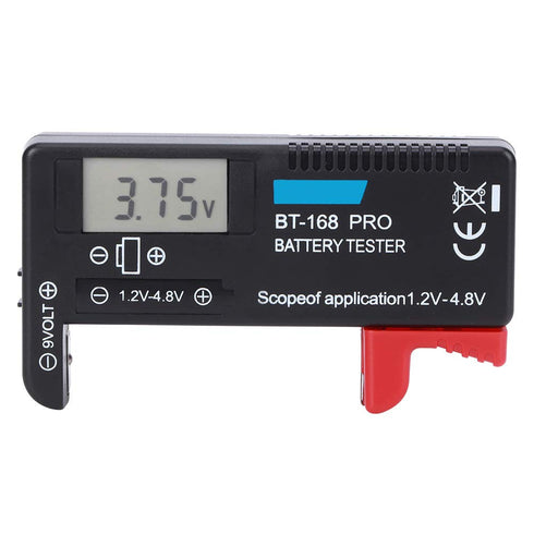 Digital Battery Tester for AAA, 1.2~4.8V 9V Portable Tester for CR2032 6F22 9V 10440 14500 AAA D Batteries