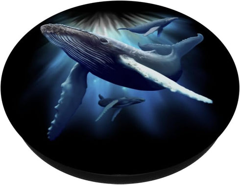 Blue Whale Humpback Marine Sea Animal Ocean Save Whales PopSockets Standard PopGrip