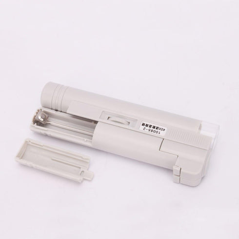 Pocket LED Illuminated Light 40X Microscope Magnifier with Scale
