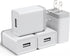 USB Wall Charger Block 12W, 4 Pack USB Plug, USB Charging Block, 2.4A/5V Power Adapter, Box Cube Compatible with iPhone