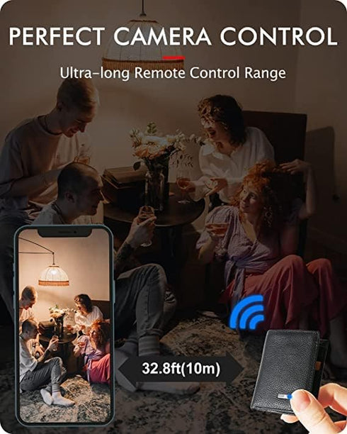 Trackable Wallet for Men - Anti-Lost Mens Wallet with GPS Position Locator & Bluetooth Tracker