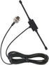 DORHEA 3 FM Dipole Antenna Adhesive Mount with Connector Adapters for TV Radio Home Stereo Receiver Indoor Music System