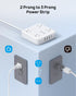 TROND 2 Prong Power Strip - 5ft Extension Cord with Multiple AC Outlets & USB Ports, 1440J Surge Protector