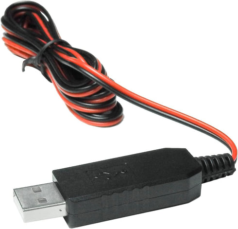 USB Power Converter DC Buck Boost Battery Eliminator for 1 to 4pcs 1.5V 3V 4.5V 6V AA AAA Connect Multi for LED Light,