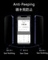 HENGHUI Lockable Anti Peeping Case for iPhone 13 Pro Max, Magnetic Glass Case with Privacy Screen Protector (Black)