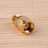 SMA Female to RP-SMA Male Jack Adapter, 50ohm, Pure Brass, Antenna Coaxial, 4 Pack