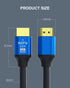 Graige 5ft/1.5m 2.0 4K@60Hz PS5, PS4,Fire HDMI Cable High Speed HDMI Cable & for Laptop, Monitor, TV